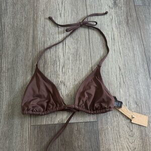 NWT Skims Triangle Top Cocoa Size Small